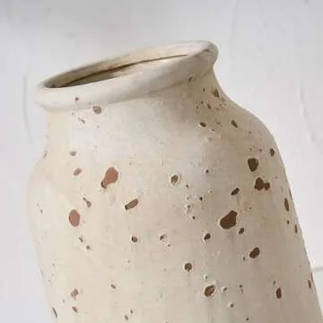 SIDUCAL Rustic Ceramic Vase for Home Decor and Gifts