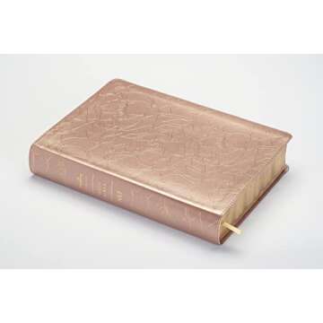 NLT Super Giant Print Bible, Filament Enabled (LeatherLike, Blush Floral, Red Letter): DaySpring Signature Collection