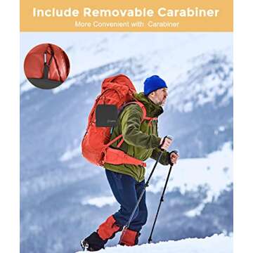 Travel Laundry bags, 2 Pack Dirty Laundry Travel Bag, Foldable Dirty Clothes Bag for Traveling, Washable and Small Laundry Bag with Handles for Suitcase, Gym, Camping, Black