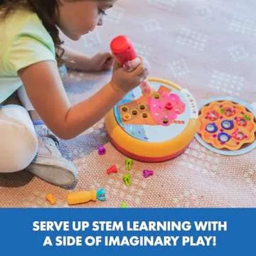 Educational Insights Design & Drill® Rivet Pop Cafe - Fine Motor Toys for Toddlers, Toddler Drill a...