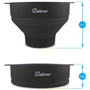 Salbree Microwave Popcorn Popper - Easy, Oil-Free Fun