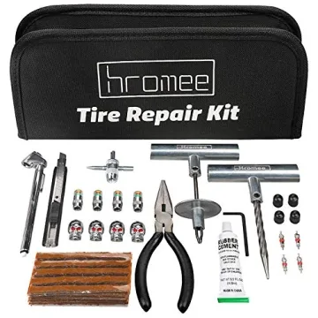 Hromee 56-Piece Tire Repair Tools Kit for Cars, Trucks, & Motorcycles