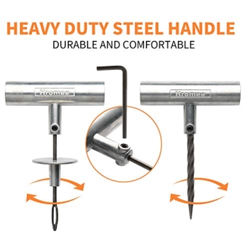 Hromee 56 Pieces Universal Tire Repair Kit for All Vehicles