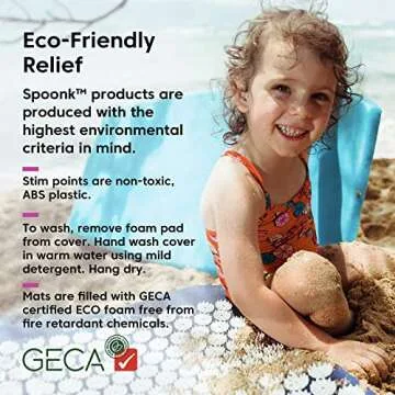 Spoonk Acupressure Eco Mat with Massage Ball & Travel Kit