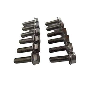 Z Whip Stainless Steel LS Header Exhaust Manifold Bolt Kit. Compatible with All GM Chevy LS Series Engines LSX LS1 LS3 LS2 LQ4 LS6 LQ9 5.3L 6.0L 6.2L Hardened SS 304 (18-8) Bolts