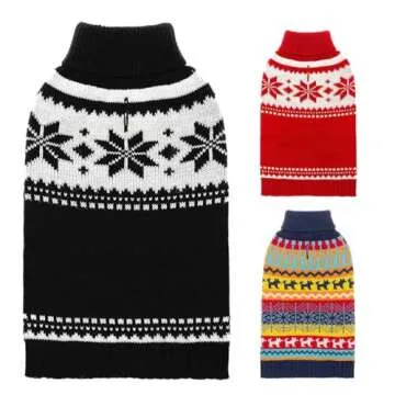 Mihachi Dog Sweater - Colorful Winter Coat for Dogs