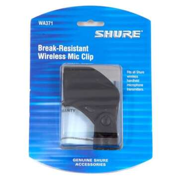 Shure WA371 Microphone Clip for Wireless Handheld Mics