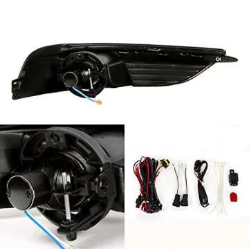 AKKON - For 2011-2014 Chrysler 200 Model Bumper Fog Lights 2Pcs Left + Right w/Accessories