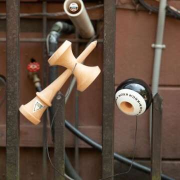 KROM Kendama Toy POP LOL Black - Premium Quality Skill Game