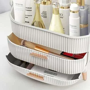 Elegant Makeup Organizer for Vanity and Skincare