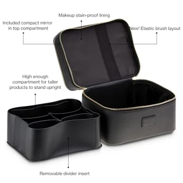 Stylish ETOILE Duo Vanity Case - Functional Makeup Organizer