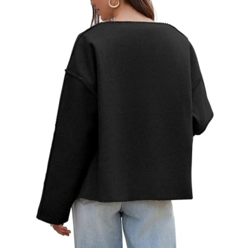 Cicy Bell Women’s Stylish Cropped Pea Coat for Fall