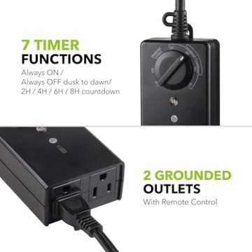 BN-LINK Outdoor Timer Waterproof 15A for Lights