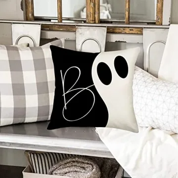 Smilyard Halloween Pillow Covers - Decorative Boo Designs