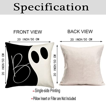 Smilyard Halloween Pillow Covers - Decorative Boo Designs