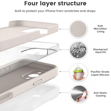 Vooii Liquid Silicone Case for iPhone 16 Pro Max