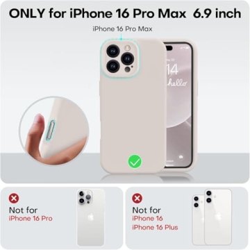 Vooii Liquid Silicone Case for iPhone 16 Pro Max