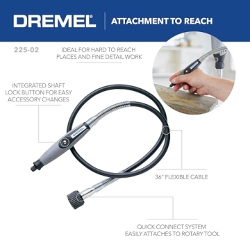 Dremel Flex Shaft Rotary Tool Attachment with Comfort Grip