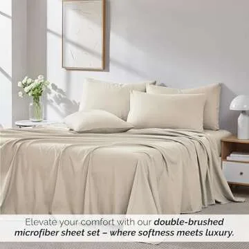 Southshore Fine Living 6-Piece Queen Deep Pocket Bed Sheets Set