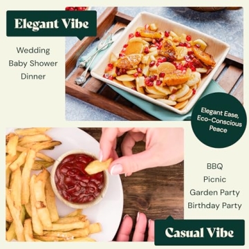 Chic 3 Inch Compostable Palm Leaf Plates for Events