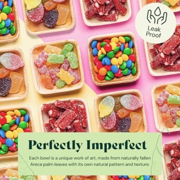 Chic 3 Inch Compostable Palm Leaf Plates for Events