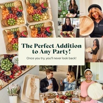 Chic 3 Inch Compostable Palm Leaf Plates for Events