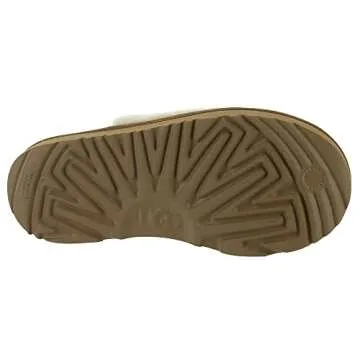 UGG Unisex-Child Fluff Yeah Clog Slipper, Natural, 11 Little Kid