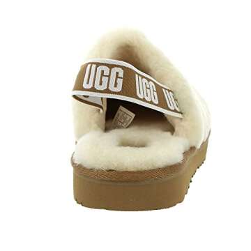 UGG Unisex-Child Fluff Yeah Clog Slipper, Natural, 11 Little Kid