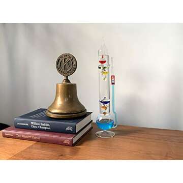 Glassic Gifts® Galileo Thermometer/Goethe Ball Barometer Combo Unit