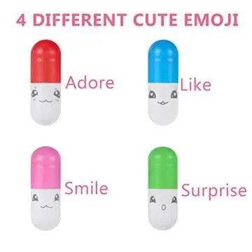 MUSHENJI 101PCS Cute Capsule Message Love Letters Plastic Capsule Love Letters in Wish Bottle,Lover Gift for Anniversary,Valentines,and Long Distance Relationships-Mixed Color
