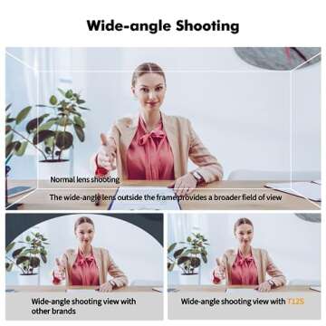 Desview T12S-1 Teleprompter, Metal Teleprompter,Compatible with Smartphone/Tablet/ipad/Camera, Easy Assembly, Carry Case Included