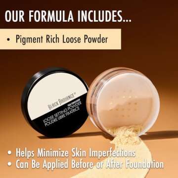 Black Radiance True Complexion Loose Setting Powder, Banana, 0.64 Ounce