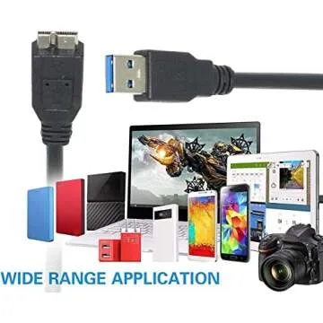 Master Cables Replacement USB 3.0 Cable Compatible with Lacie Rugged Hard Drive's