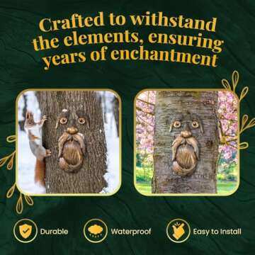 Tree Poetry Tree Face: Whimsical Garden Decoration