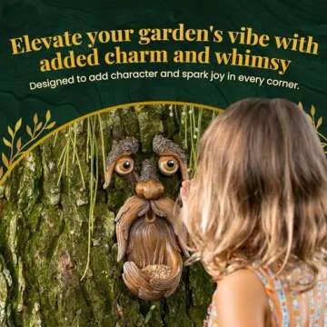 Tree Poetry Tree Face: Whimsical Garden Decoration