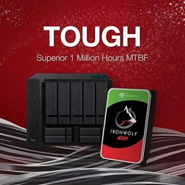 Seagate IronWolf 4TB NAS Internal Hard Drive HDD – CMR 3.5 Inch SATA 6Gb/s 5900 RPM 64MB Cache for RAID Network Attached Storage – Frustration Free Packaging (ST4000VNZ08)