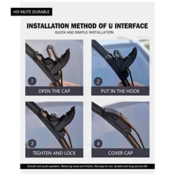 Premium All-Season J-Hook 22'' Wiper Blades Set