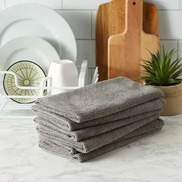 DII Soft Microfiber Dishtowel Set - Highly Absorbent 6 Piece
