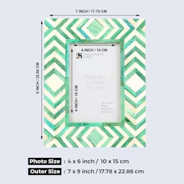 Elegant Handicrafts Home 4x6 Picture Frame - Vintage Farmhouse Decor