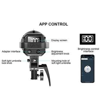 GVM Great Video Maker 80W Portable LED Video Light White 5600K Daylight Balanced Video Light, CRI 97+ Continuous Lighting Bowens Mount for Video Recording, Children Photography, Outdoor Shooting