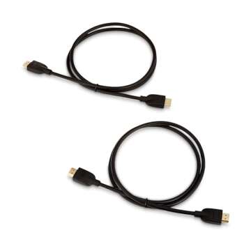 Amazon Basics 4K HDMI Cable 2-Pack for Gaming and Streaming