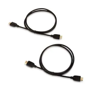 Amazon Basics 4K HDMI Cable 2-Pack for Gaming and Streaming