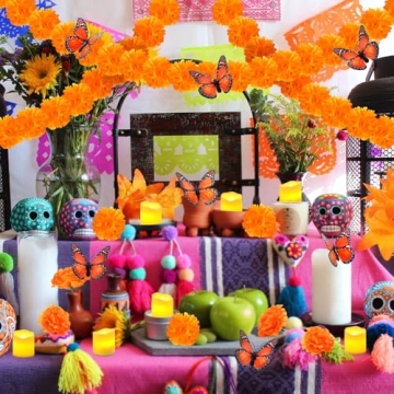 Vibrant Day of The Dead Decoration Set - 50 PCS