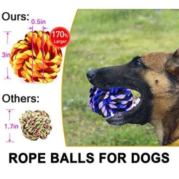 LosFong Large Dog Chew Toys for Aggressive Chewers 6 Pack