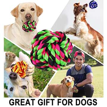 LosFong Large Dog Chew Toys for Aggressive Chewers 6 Pack