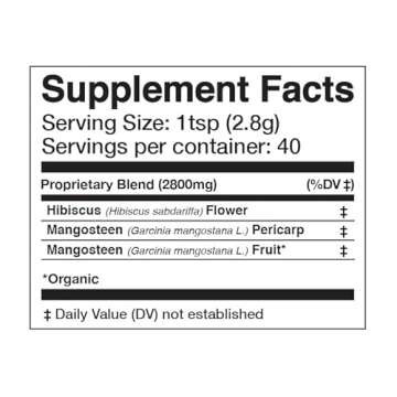 Organic Mangosteen Hibiscus Powder for Skin & Immunity