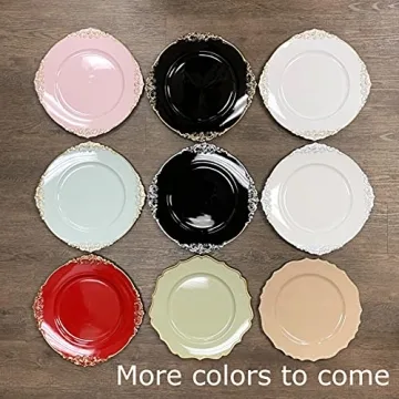 Elegant Allgala 13-Inch Gold Charger Plates For All Occasions