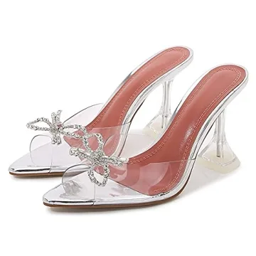 Stylish Roimaash Women Summer Slide Shoes with Rhinestones