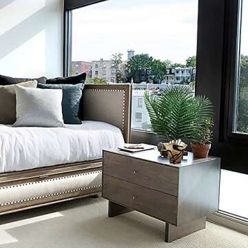 SLanC 12 Pack Palm Leaves Artificial Plants Faux Palm Fronds Fake Tropical Large Palm Tree Palm Leaves Imitation Artificial Plants Leaf