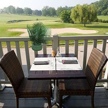 SLanC 12 Pack Palm Leaves Artificial Plants Faux Palm Fronds Fake Tropical Large Palm Tree Palm Leaves Imitation Artificial Plants Leaf